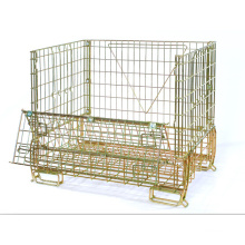 Cage de rangement en mailles pliables en métal pliable